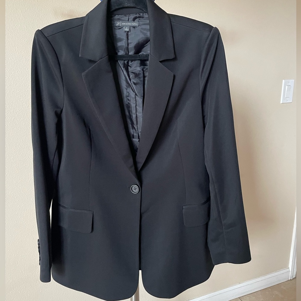 Adrianna Papell blazer, black. Medium. Never worn.